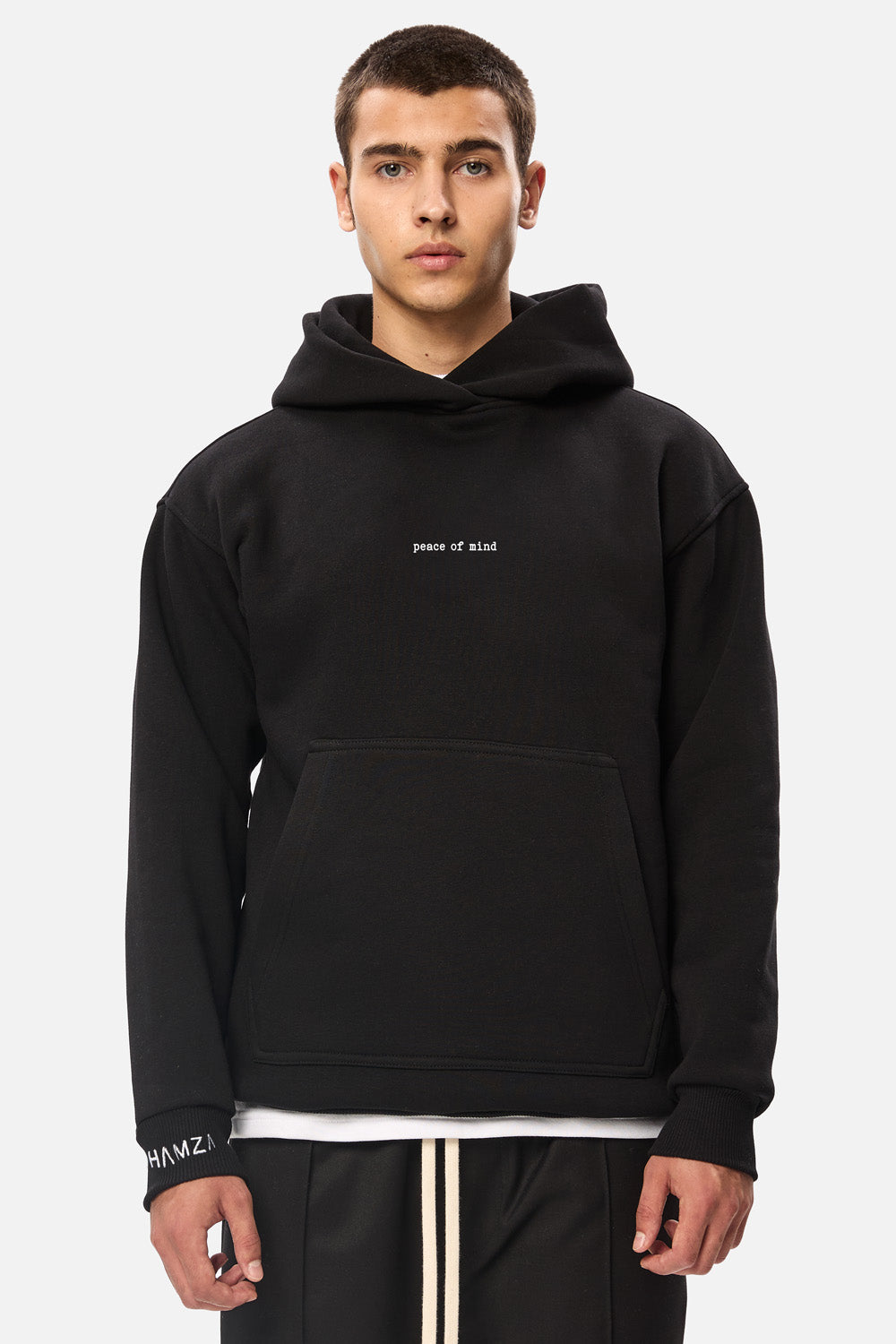 Zenith printed fleece hoodie