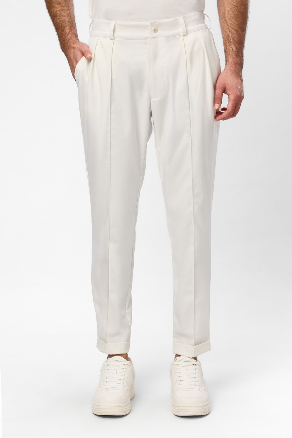 Thom A1 Off-White Cloth Pants