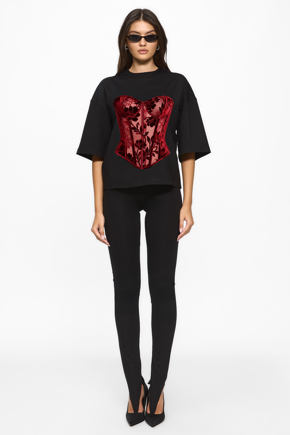 Charmante drukowana koszulka w kolorze Off-White W