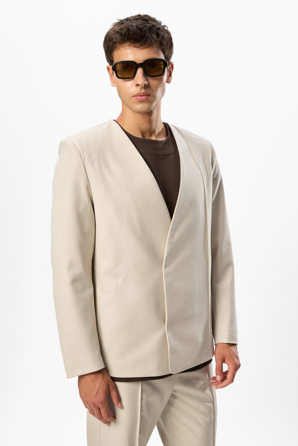 247 Vanilla Wool Blend Blazer