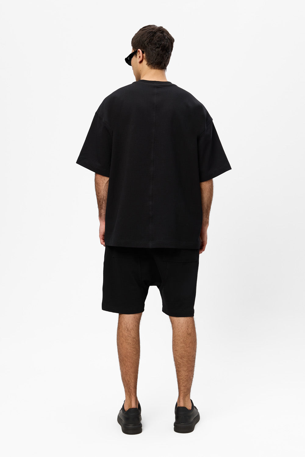 247 Black Cotton Shorts