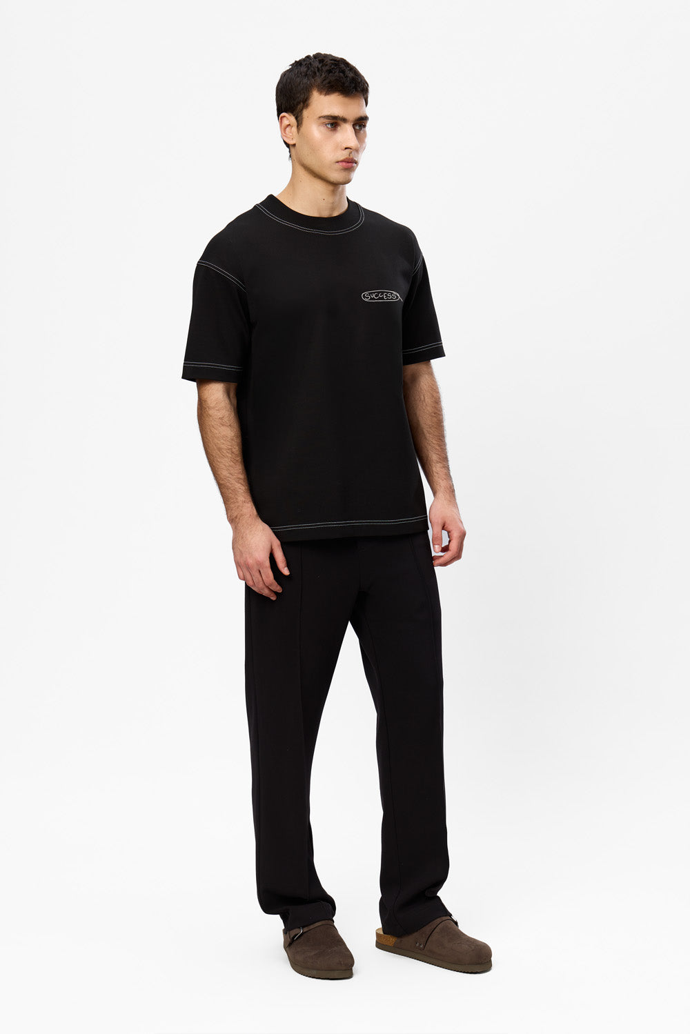 Success 2.0 printed black T-shirt