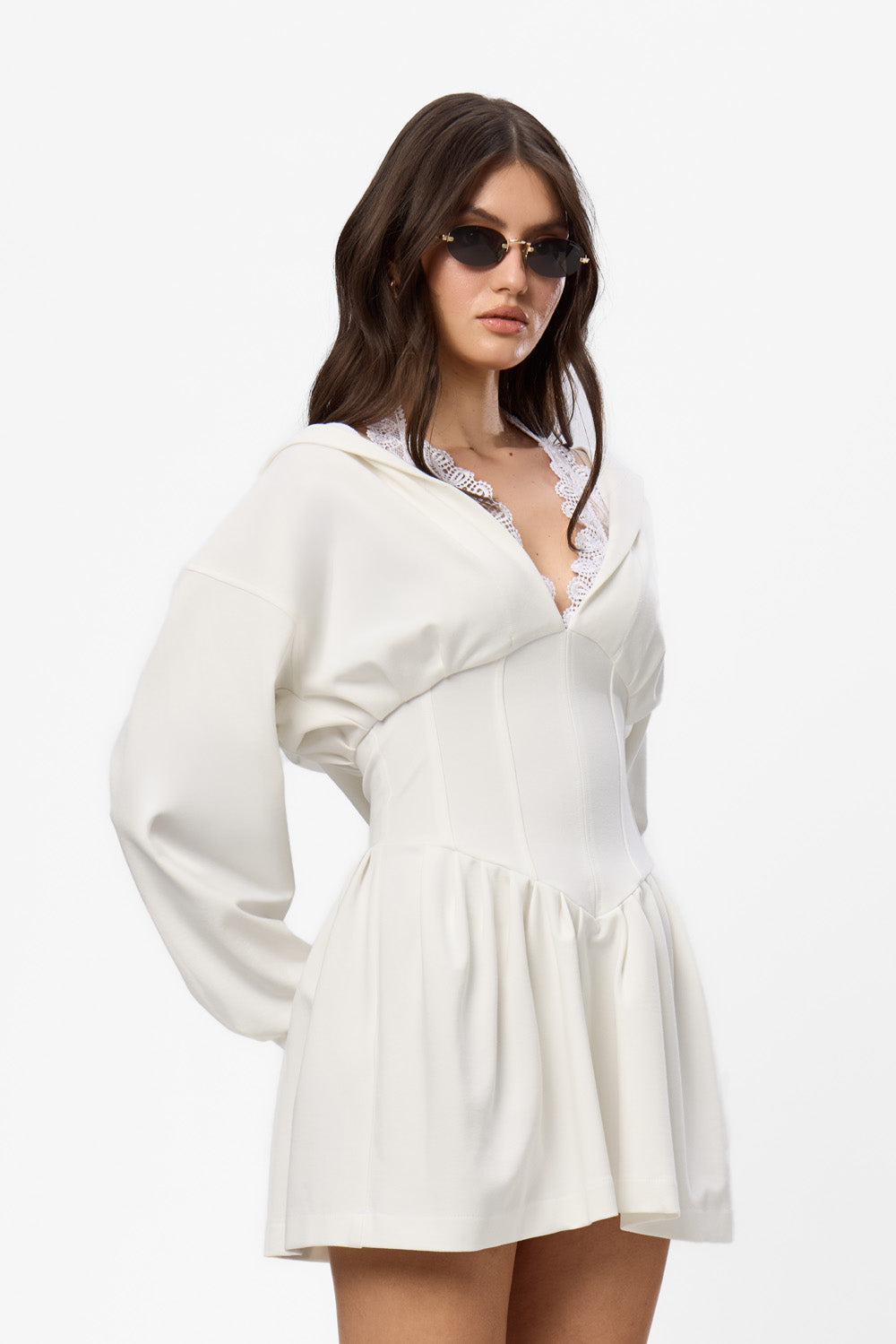 Karol V2 lace off-white Dress