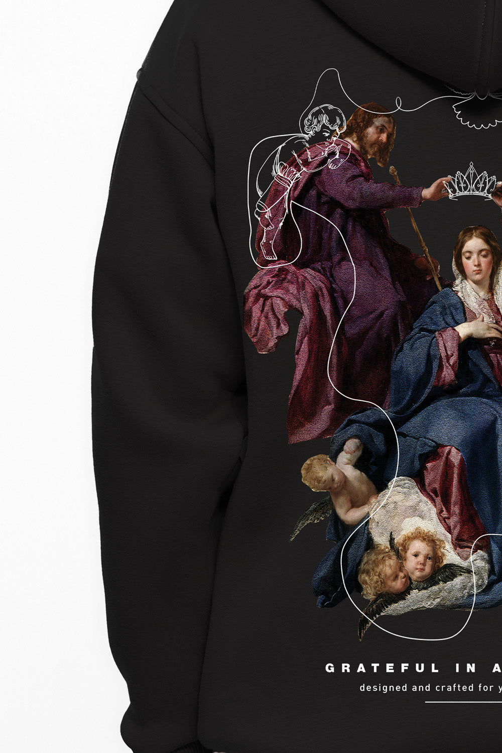 Bluza z kapturem haftowana IH