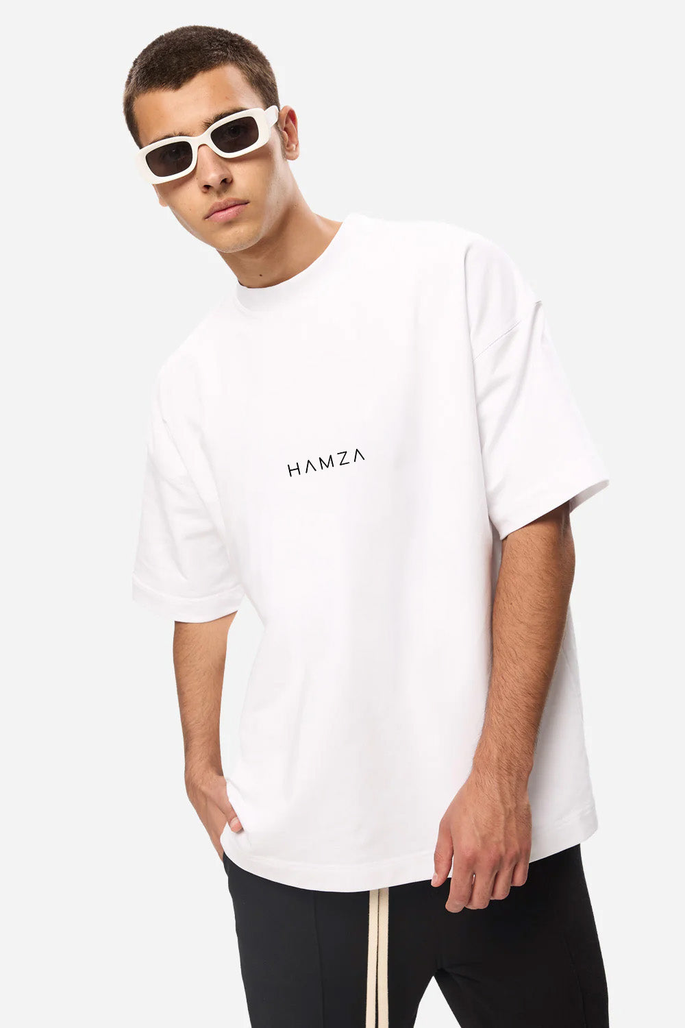 Tricou alb cu imprimeu Riyad