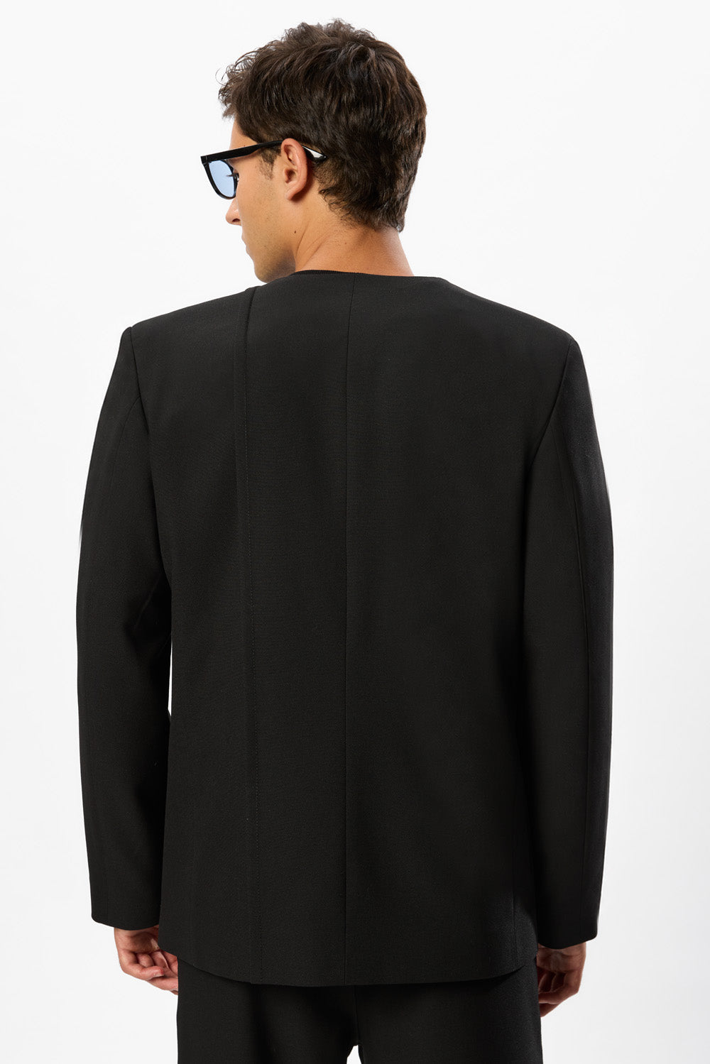 247 Black Wool Blend Blazer