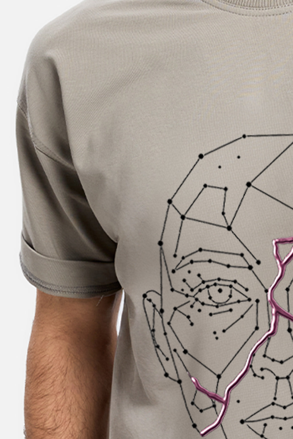Tricou alb cu imprimeu Riyad