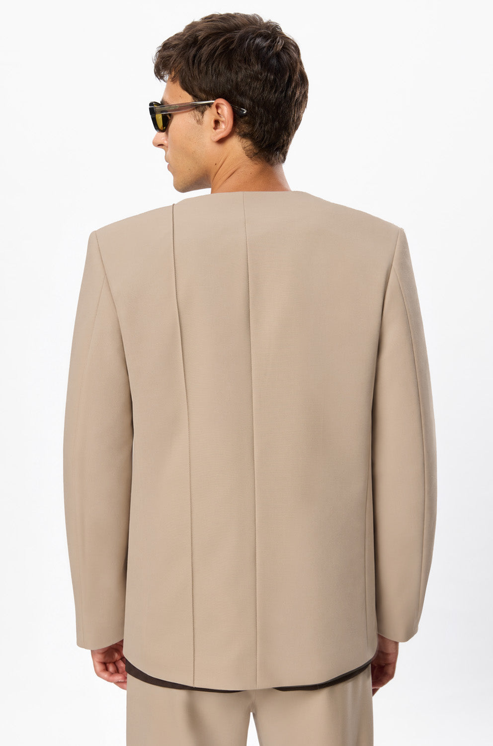 247 Beige Wool Blend Blazer