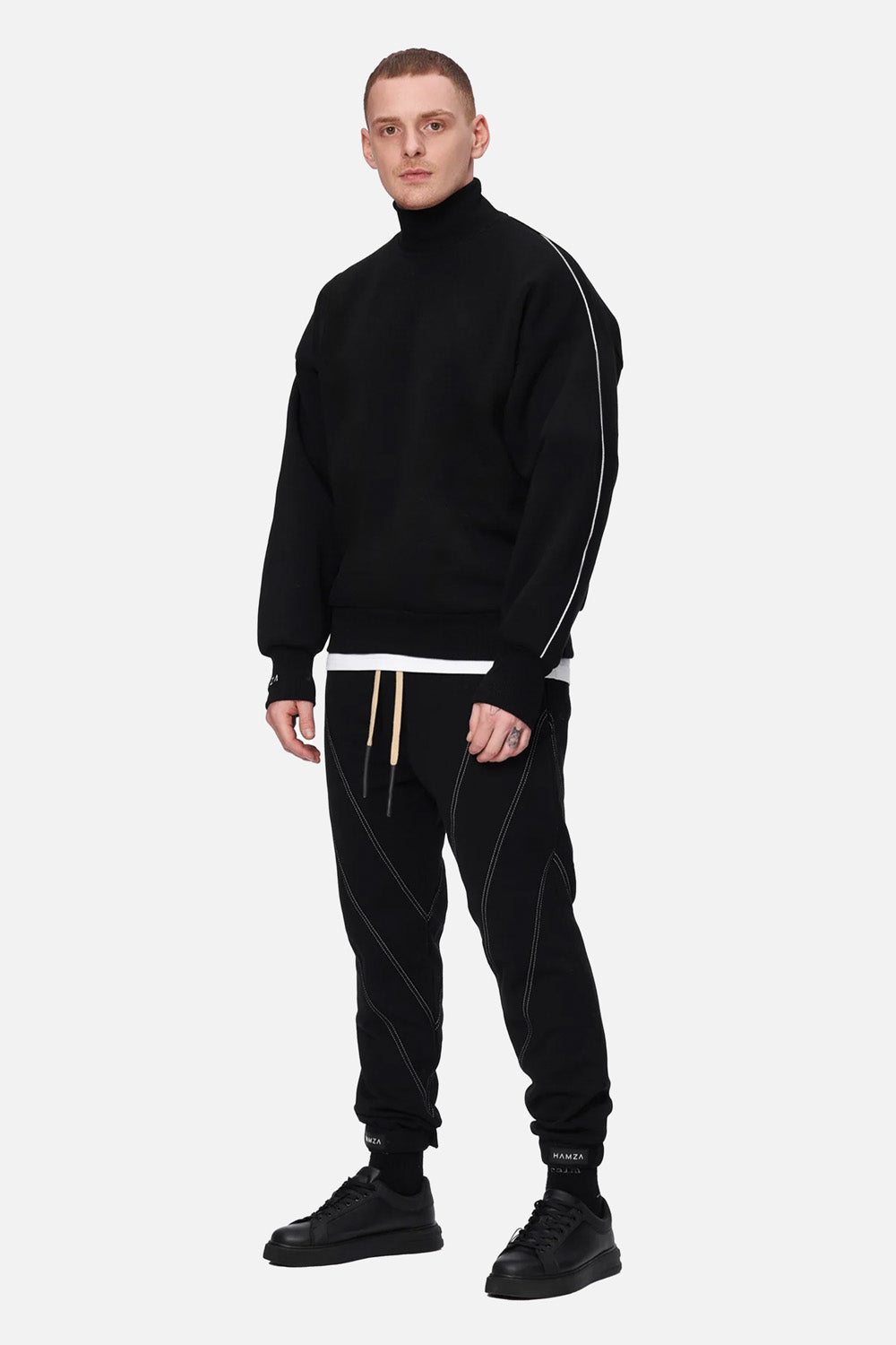 Linea Black Turtleneck