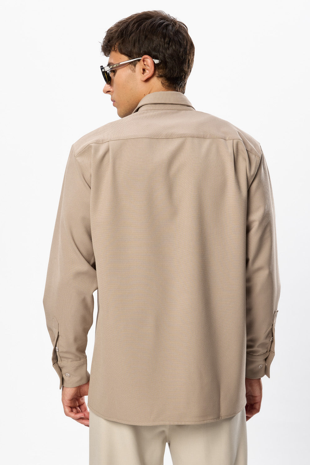 247 Beige Wool Blend Shirt