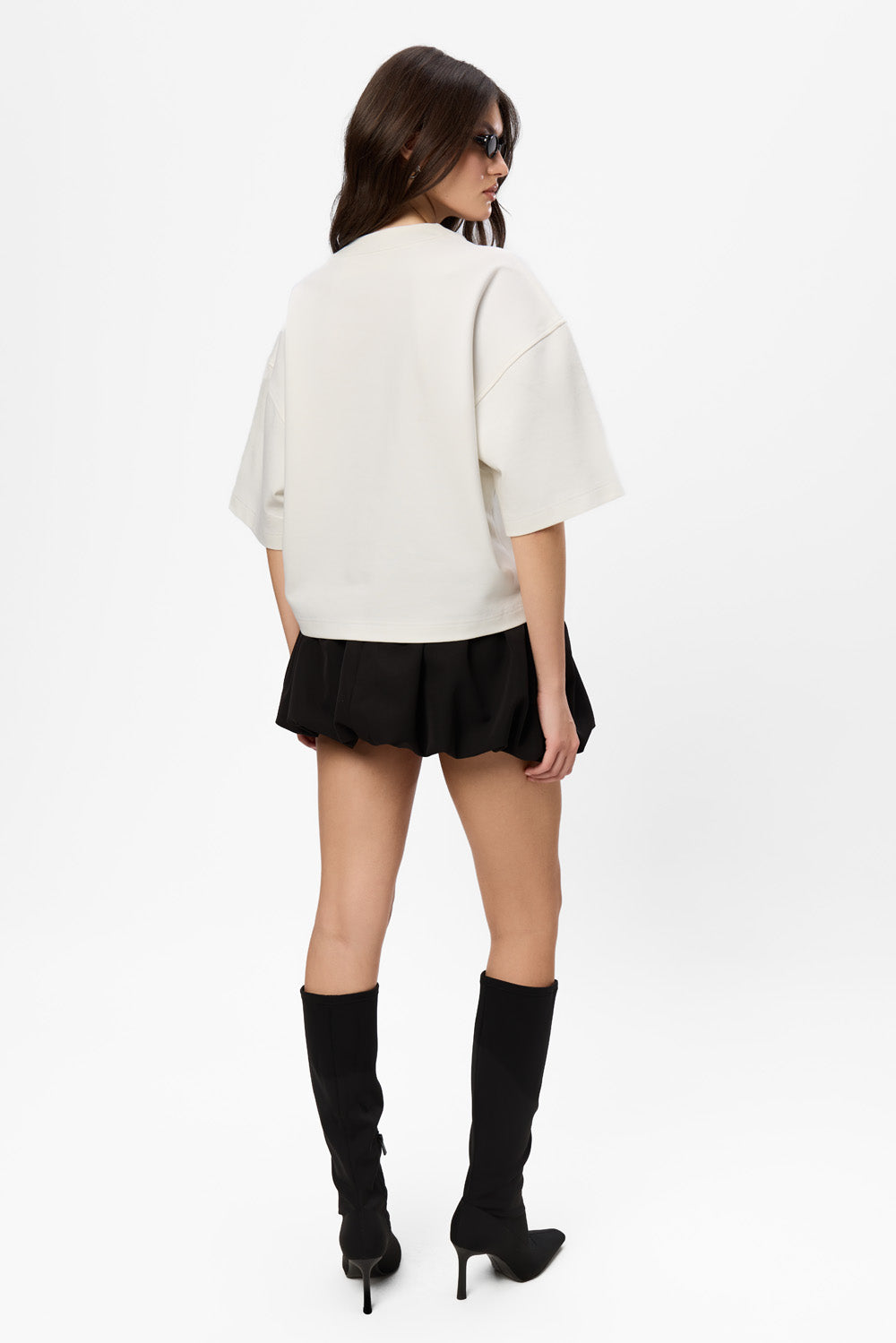 Belle V2 printed T-Shirt with hand applied lace Roses