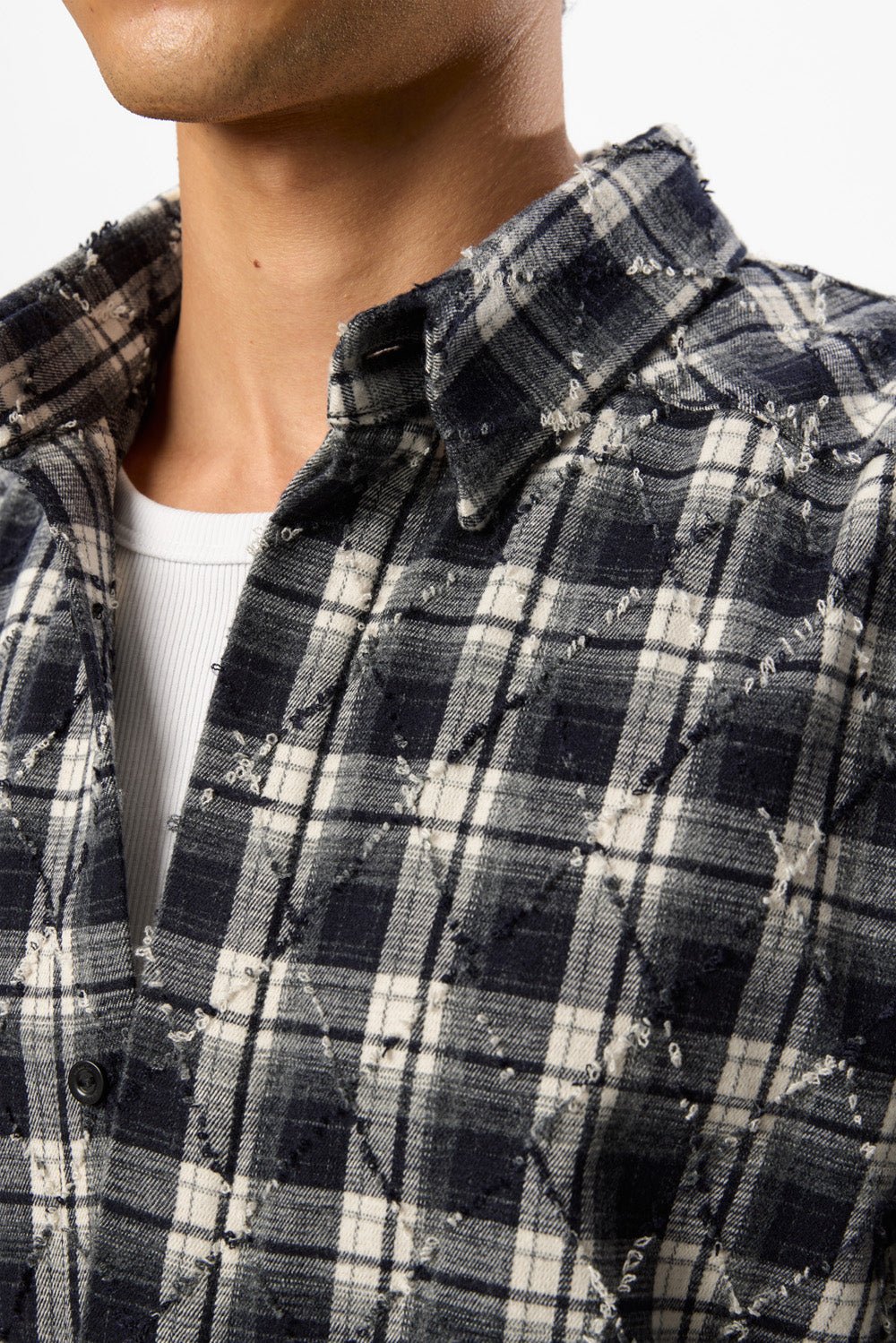 Rombo Oversized Blue Shirt