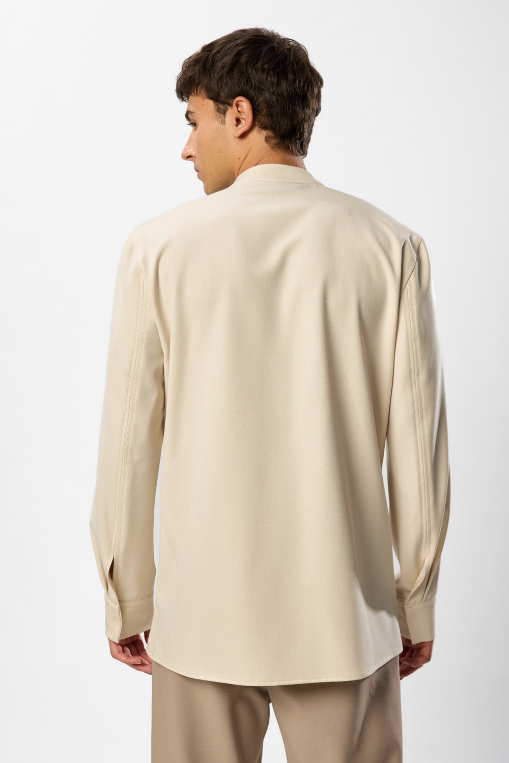 Noa Off White Wool Blend Shirt