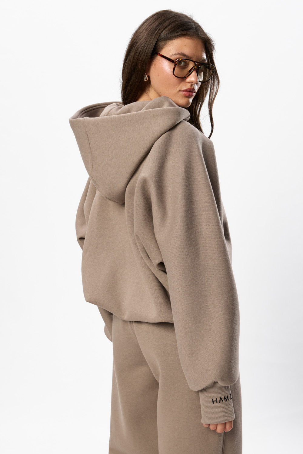 Hardy V2 Beige Fleece Zip Hoodie