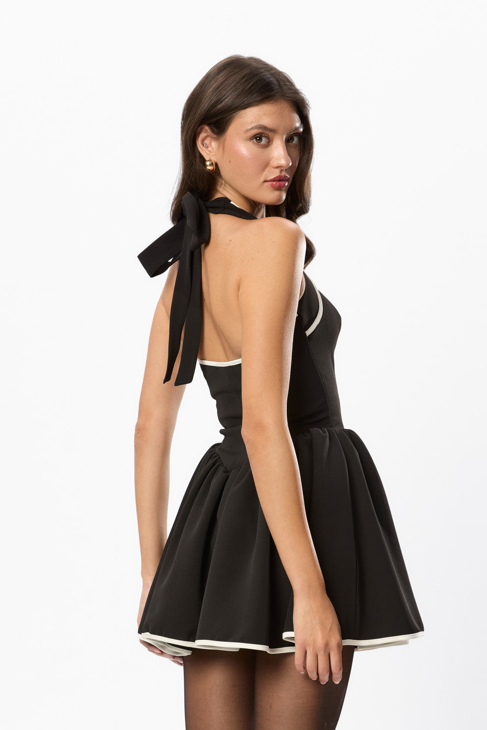 Aurora Black Woven Dress