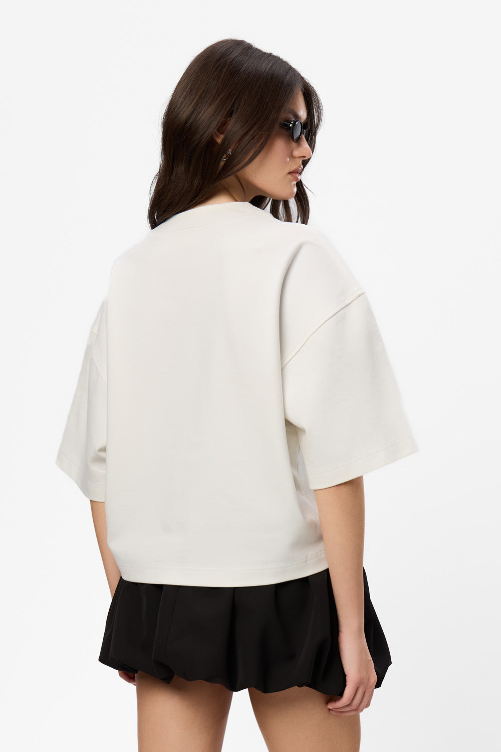 Belle V2 printed T-Shirt with hand applied lace Roses