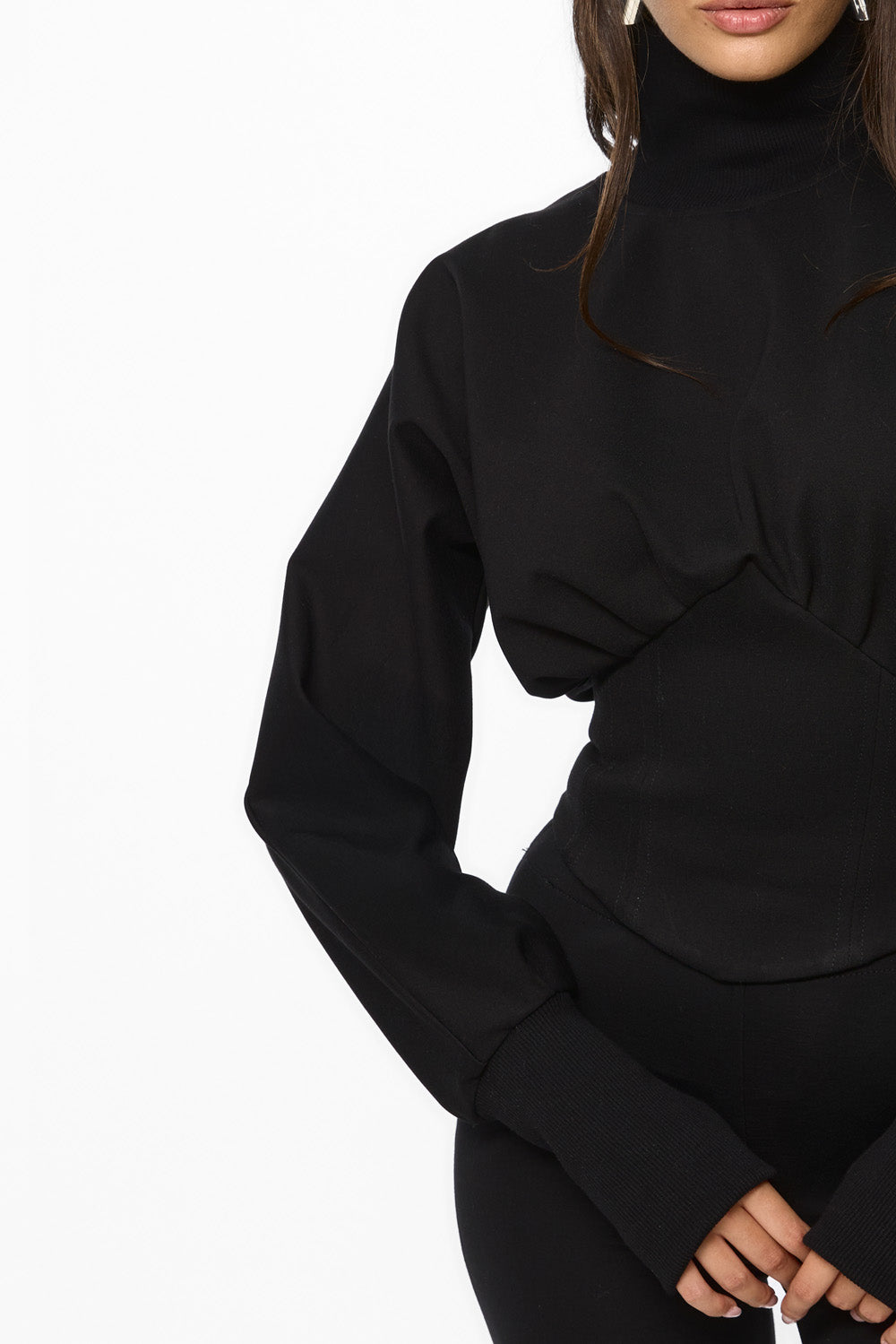 Nyssa Czarna Sukienka dla Kobiet