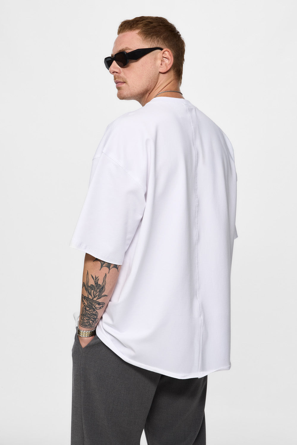 Biały Oversize T-shirt