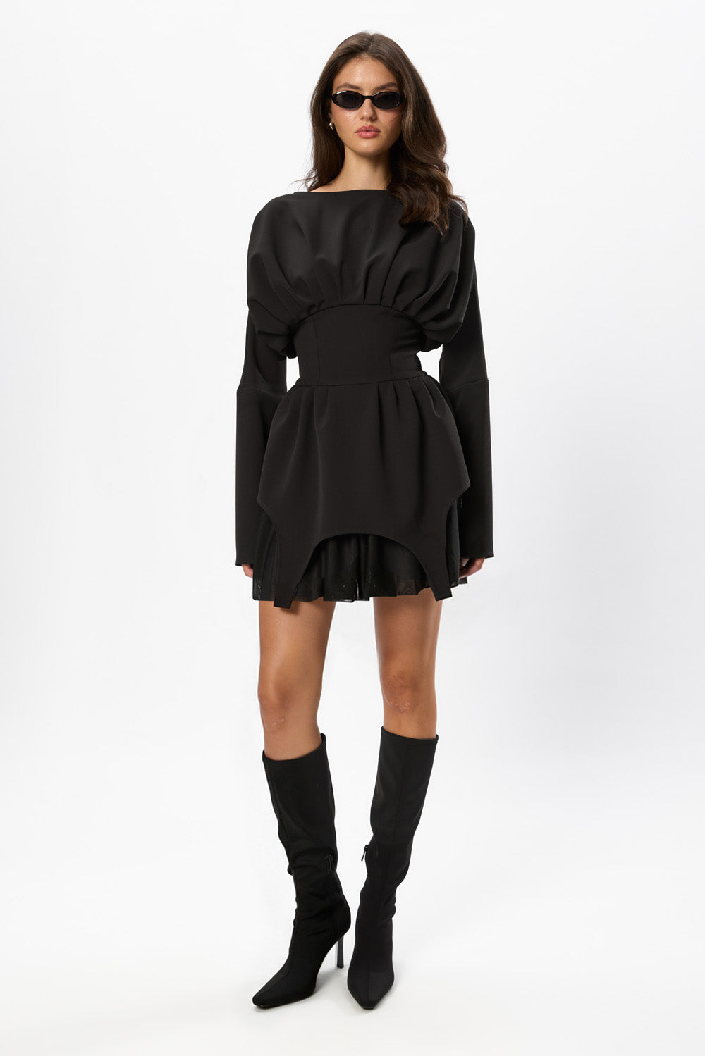 Nyssa Siren Black Midi Dress