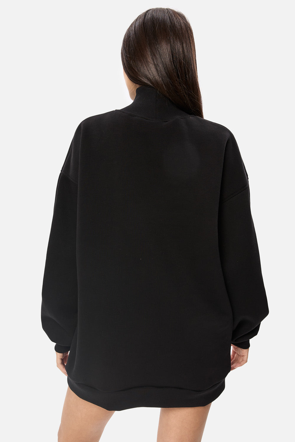 Froufrou Black  fleece Turtleneck