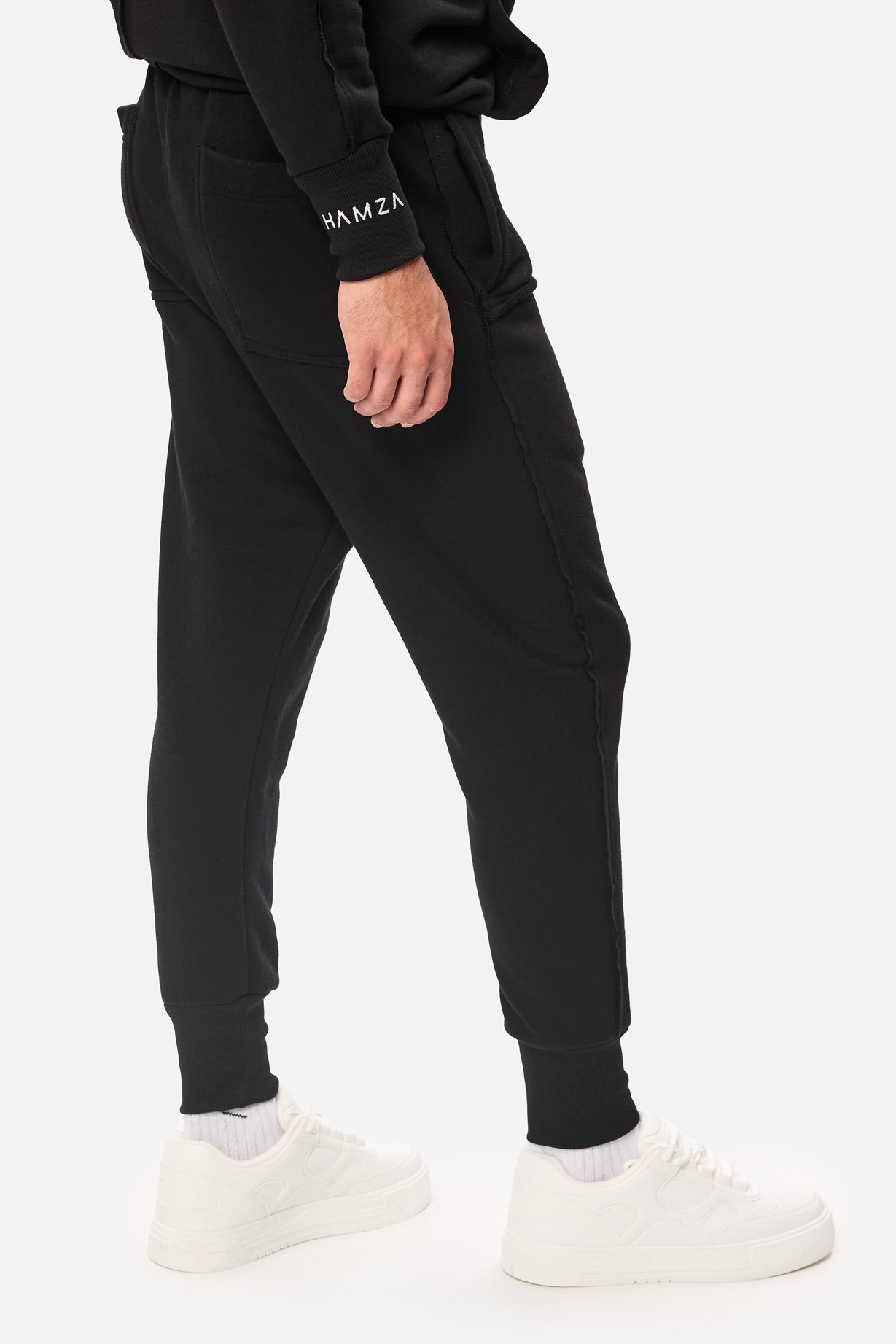 Crudo Black  Unfinished edges Tracksuit