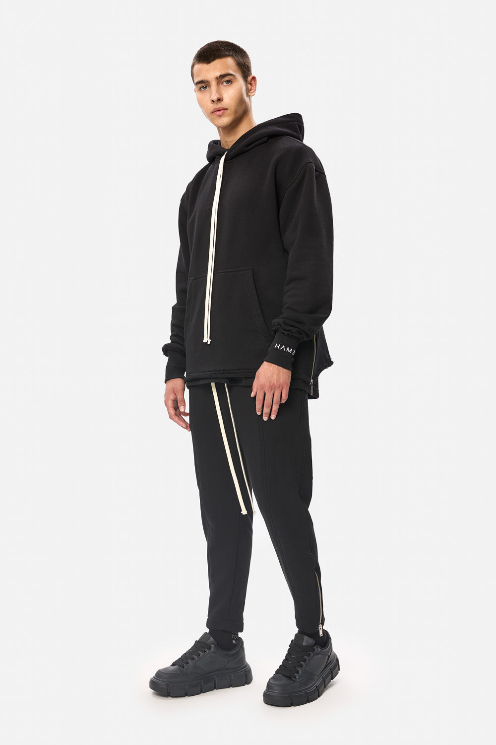 Dark printed with zips Tracksuit