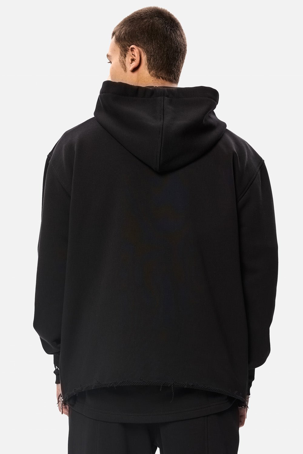 Dark Shadow printed black hoodie