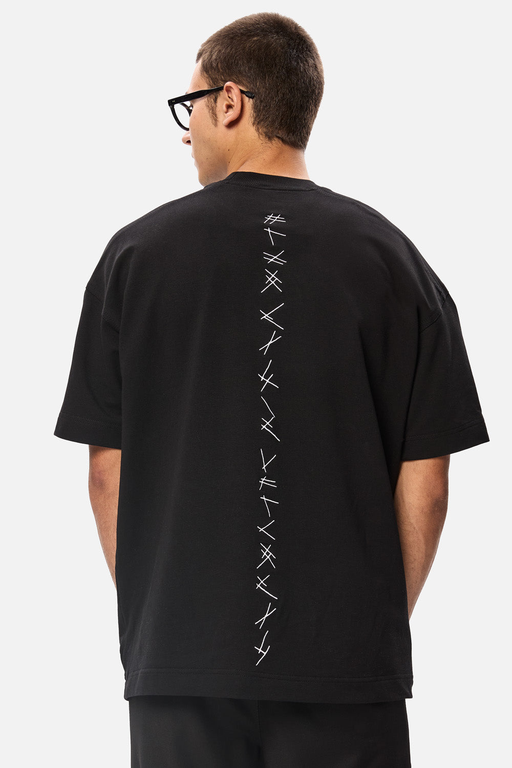 Akira Black Hand Stitching T-shirt