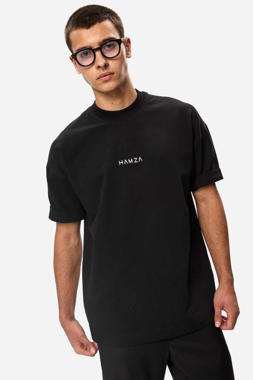 Tricou cu imprimeu Alpha 2.0 | Bărbați | Negru | Stil Modern & Elegant | Confort & Funcționalitate | Atelier Hamza