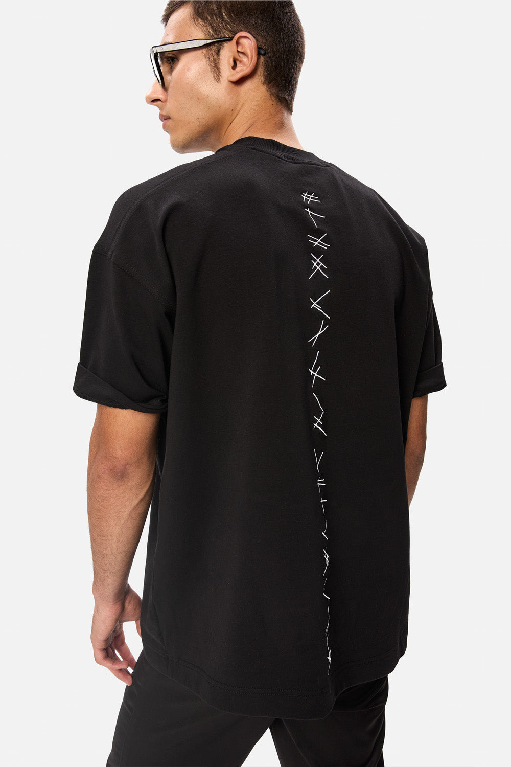 Akira Black Hand Stitching T-shirt