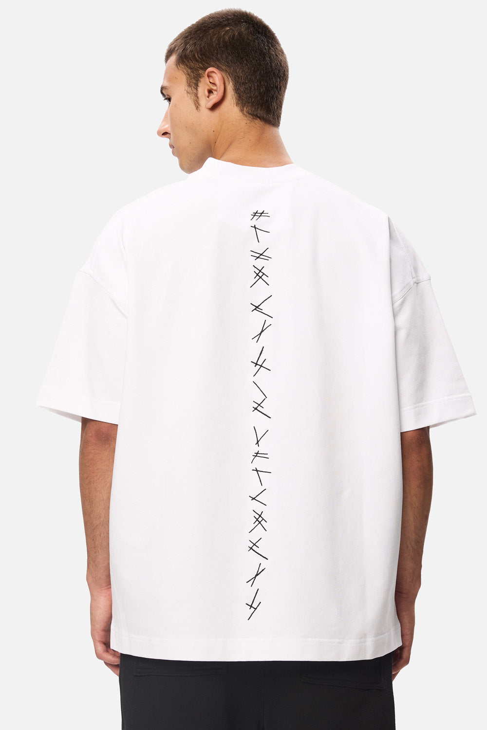 Akira White Hand Stitching T-shirt