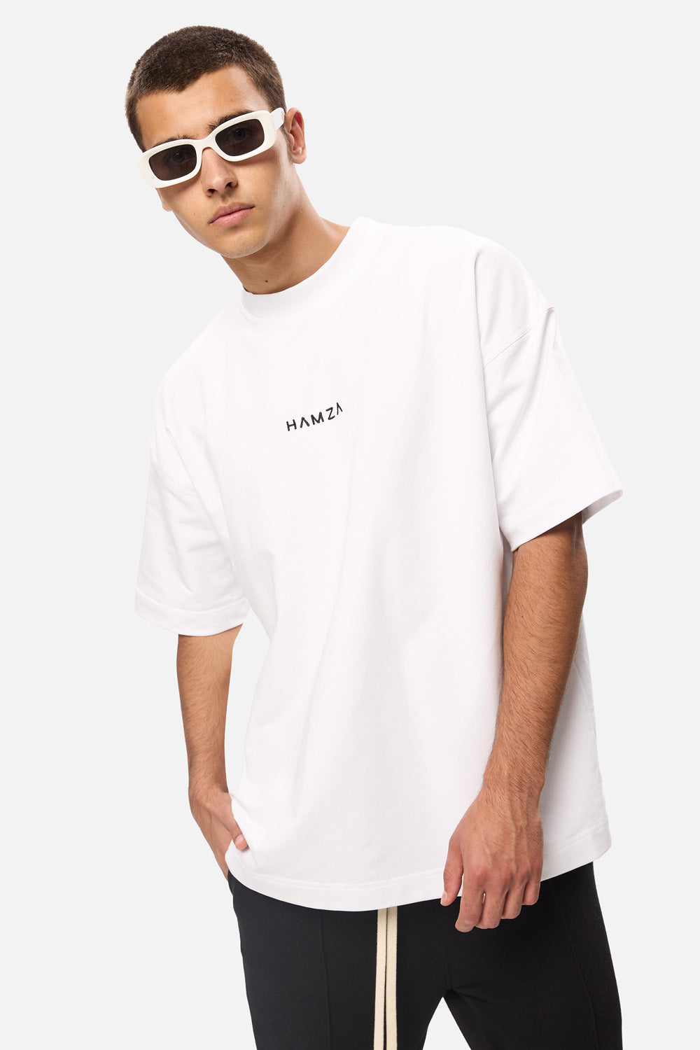 Akira White Hand Stitching T-shirt