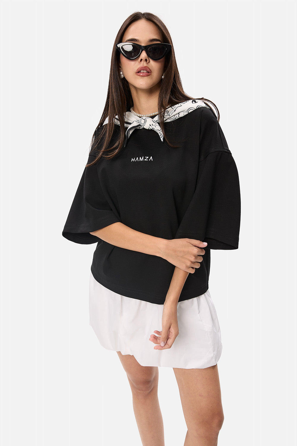 Beżowa koszulka Kyo Scarf W