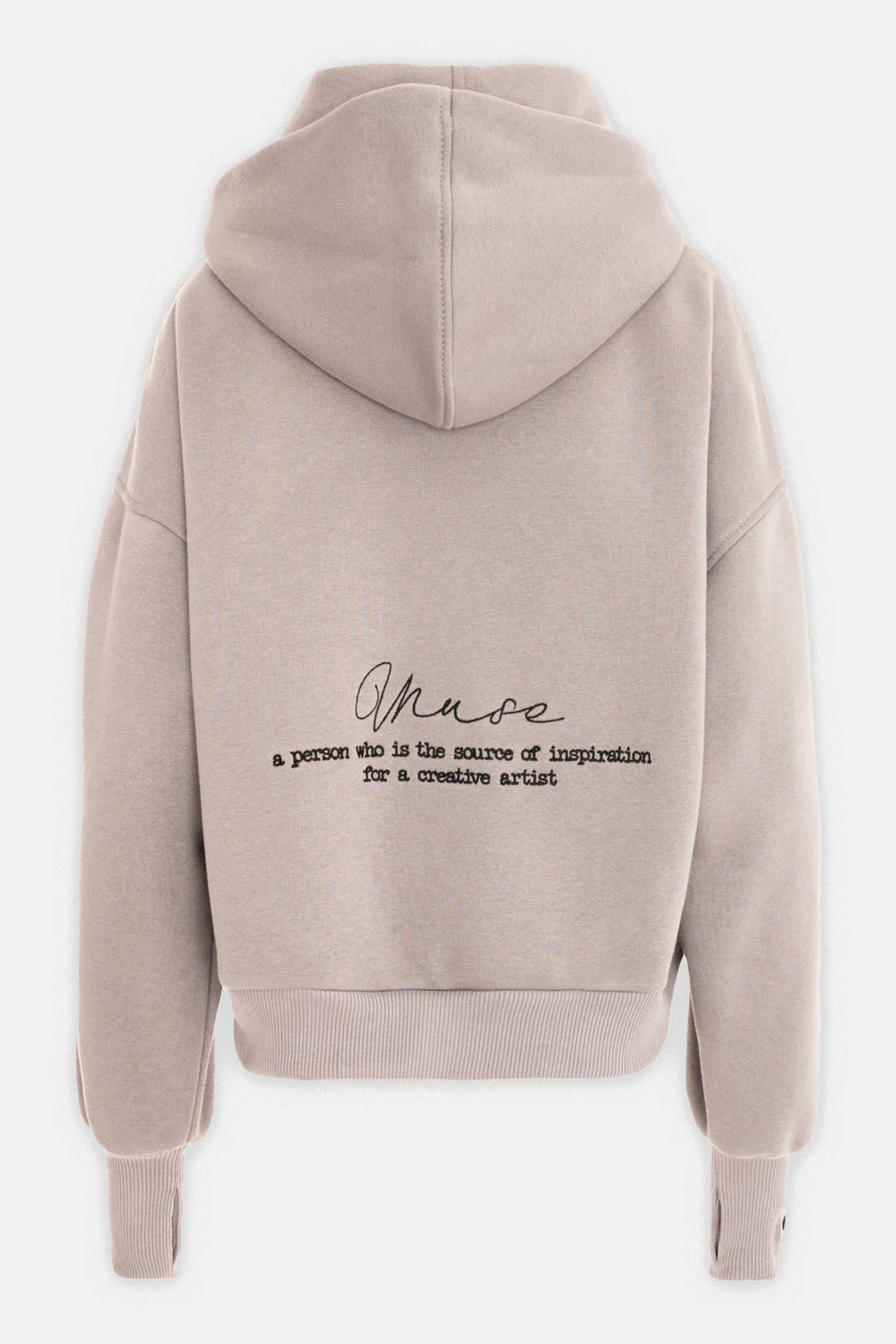 Hera embroidered beige W Hoodie