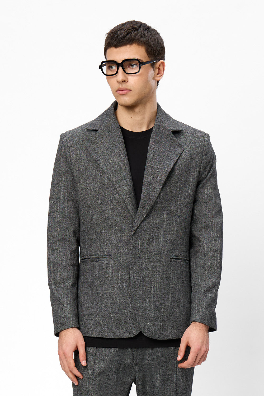 Thom V2 Black Melange Blazer