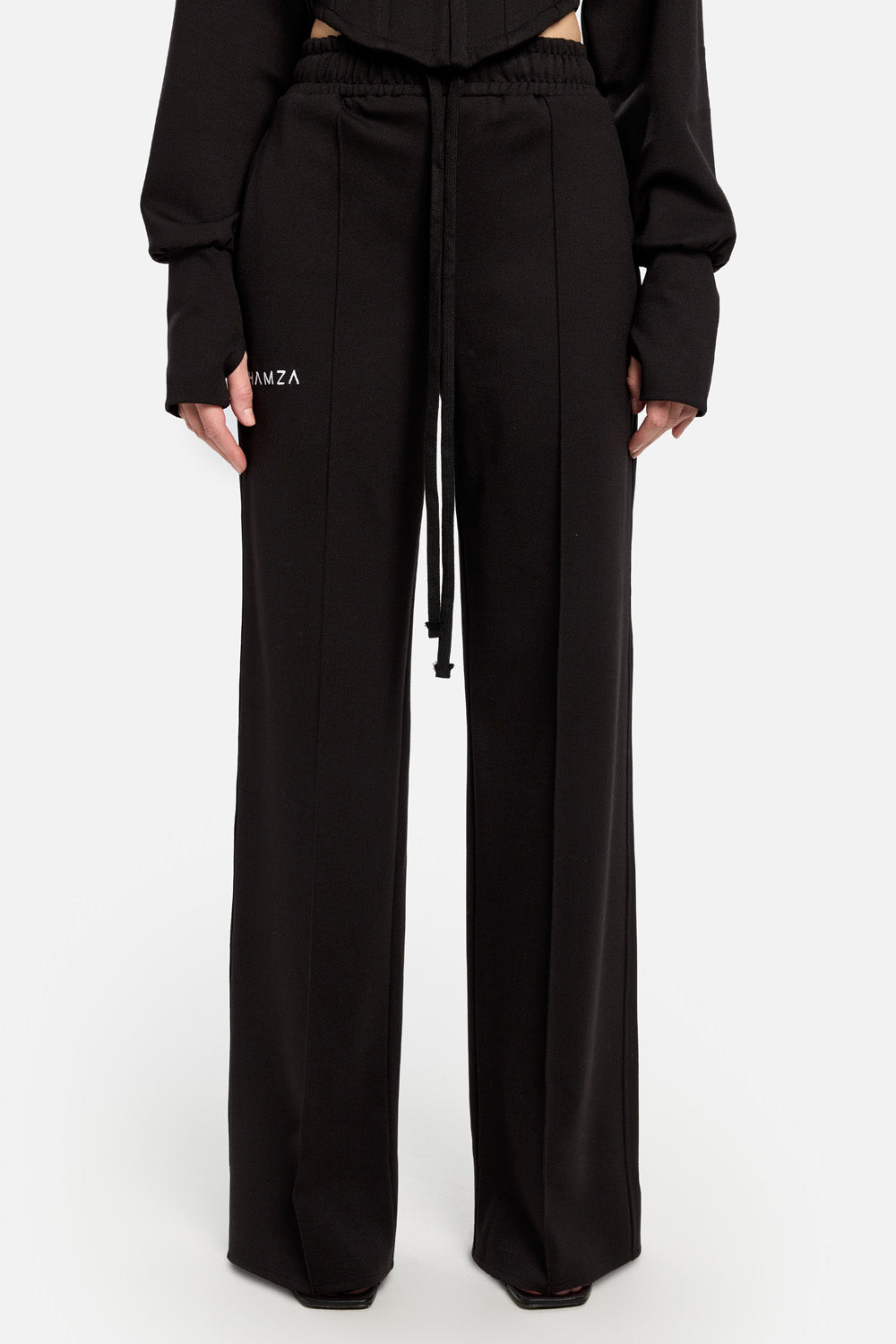 Pantaloni evazați  Karol| Femei | Negru | Stil Modern & Elegant | Confort & Funcționalitate | Atelier Hamza