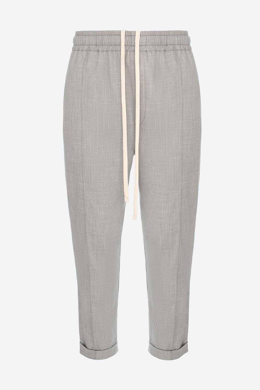 Thom Grey Melange Cloth Pants