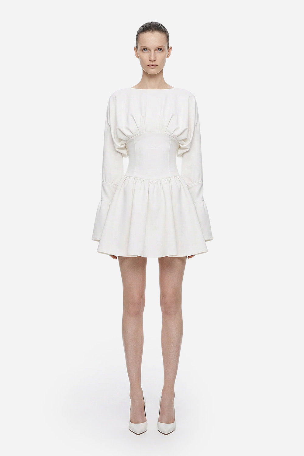 Czarna bluza z kapturem Karol z gorsetem