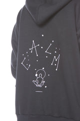 BLACK embroidered Hoodie