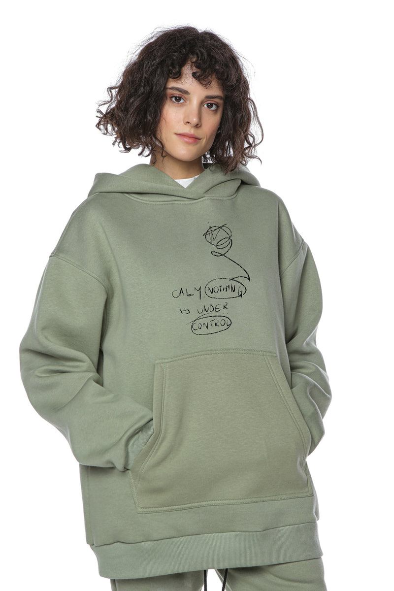 SCRIBBLE embroidered Hoodie