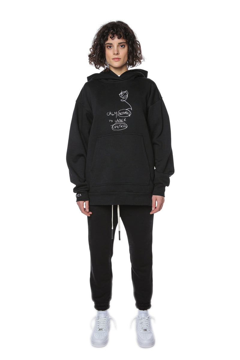 SCRIBBLE embroidered Hoodie