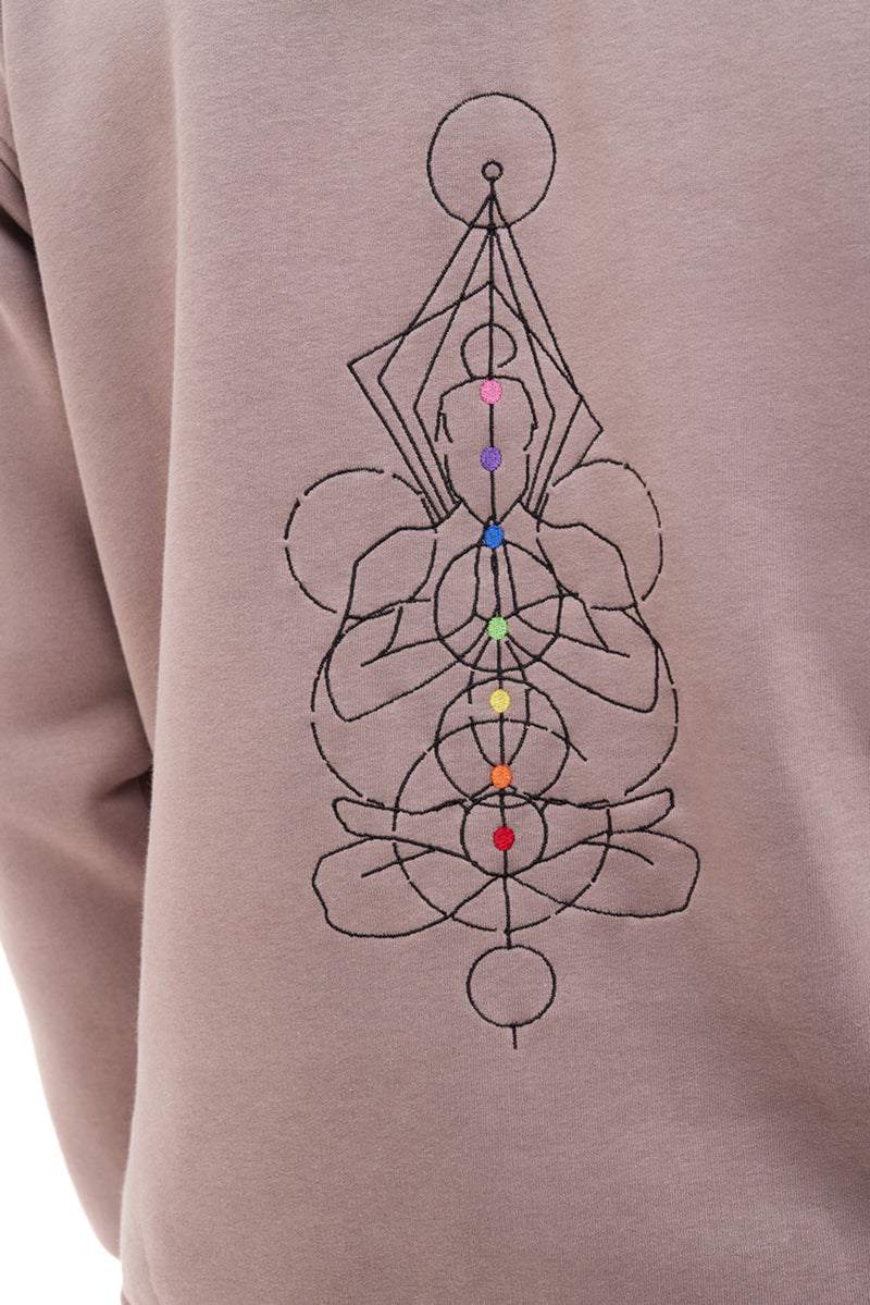 Chakra embroidered Hoodie