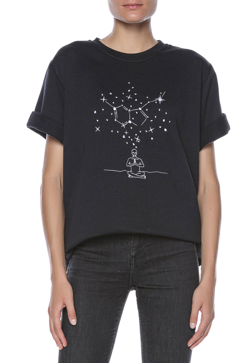 SEROTONIN embroidered T-shirt