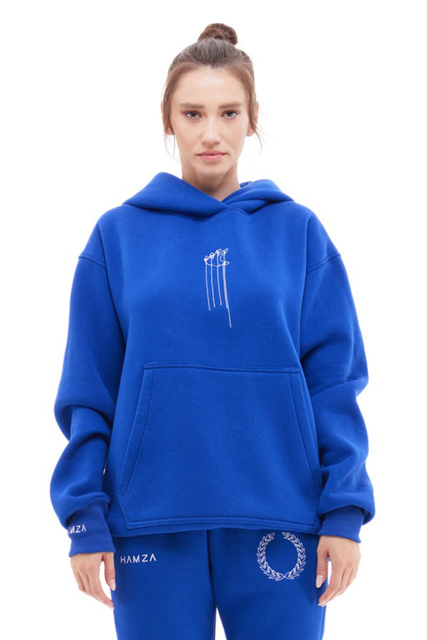 Royal embroidered Hoodie
